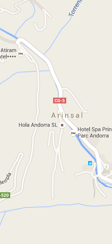 отель Хотанза Ла Солана три звезды на карте Андорры