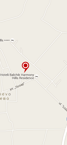 отель Хармони Хиллс четыре звезды на карте Болгарии
