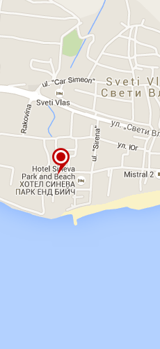 отель Примасол Синева Парк три звезды на карте Болгарии