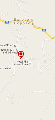отель Рила четыре звезды на карте Болгарии