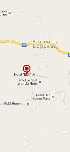 отель Самоков четыре звезды на карте Болгарии