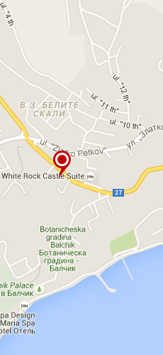 отель Вайт Рок Кэсл Сьют Хотэл четыре звезды на карте Болгарии