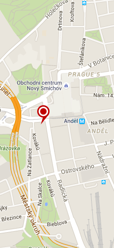 отель Анделс четыре звезды на карте Чехии
