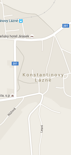 отель Менес Константинов Лазне две звезды на карте Чехии