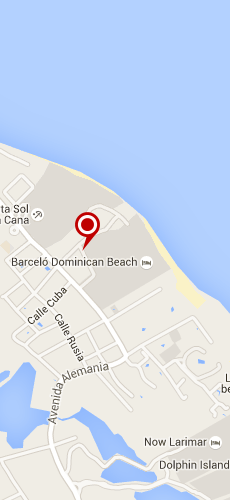 отель Барсело Доминикан Бич четыре звезды на карте Доминиканы