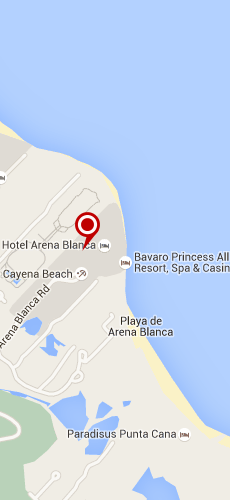 отель Баваро Принцес пять звезд на карте Доминиканы