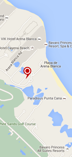 отель Карибе Клаб Принцес четыре звезды на карте Доминиканы
