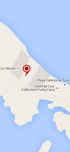 отель Дримс Палм Бич пять звезд на карте Доминиканы