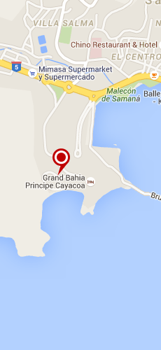 отель Гранд Байа Принцип Каякоа пять звезд на карте Доминиканы
