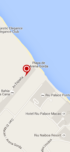 отель Лакшери Байа Принцип Амвер четыре звезды на карте Доминиканы