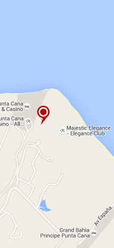 отель Маджестик Элеганс Пунта Кана пять звезд на карте Доминиканы