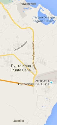 отель Пунта Кана Резорт энд Клаб четыре звезды на карте Доминиканы
