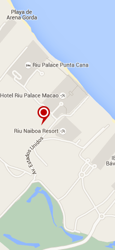 отель Риу Наибо четыре звезды на карте Доминиканы