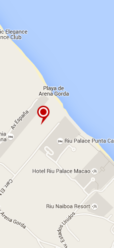 отель Риу Пэлас Пунта Кана пять звезд на карте Доминиканы