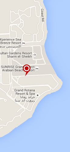отель Корал Бич Резорт Тиран четыре звезды на карте Египта