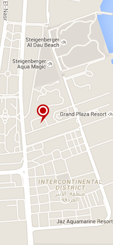 отель Гранд Плаза Резорт Хургада четыре звезды на карте Египта