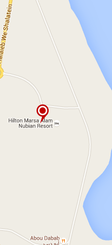 отель Хилтон Марса Алам Нубиа Резорт пять звезд на карте Египта