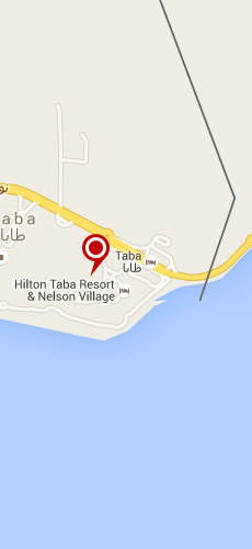 отель Хилтон Таба Резорт пять звезд на карте Египта