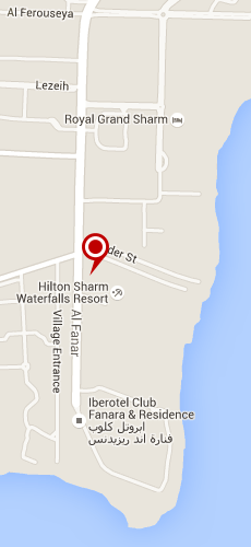 отель Хилтон Ватер Фулс пять звезд на карте Египта