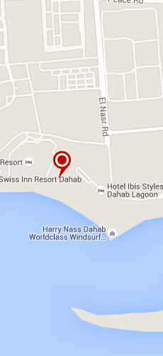отель Ибис Стайл Дахаб Лагун четыре звезды на карте Египта