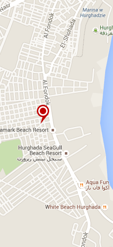 отель Мина Марк Бич Резорт Хургада четыре звезды на карте Египта