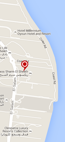 отель Риксос Шарм Эль Шейх пять звезд на карте Египта