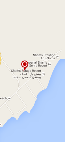 отель Шамс Сафага четыре звезды на карте Египта