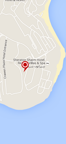 отель Шератон Шарм Резорт пять звезд на карте Египта