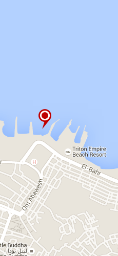 отель Тритон Эмпайер Бич Резорт три звезды на карте Египта