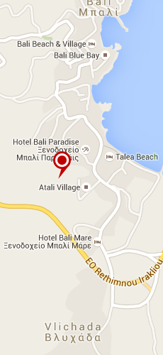 отель Атали Вилладж три звезды на карте Греции
