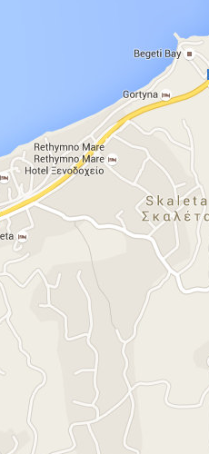 отель Бебис Хотел две звезды на карте Греции