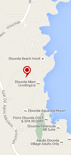 отель Элунда Маре пять звезд на карте Греции