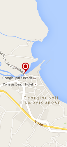 отель Геогополис Бич три звезды на карте Греции
