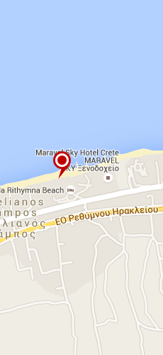отель Ритимна Бич пять звезд на карте Греции