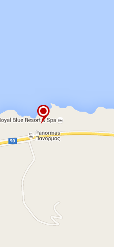 отель Роял Блю Резорт энд СПА пять звезд на карте Греции