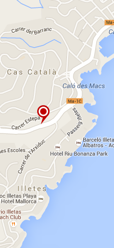 отель Бонсол Майорка четыре звезды на карте Испании