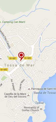 отель Коста Брава Тосса три звезды на карте Испании