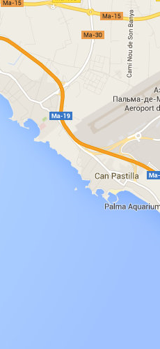 отель Групотель Плая Дэ Пальма Сьютс СПА четыре звезды на карте Испании