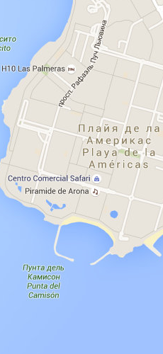 отель Плейазул две звезды на карте Испании