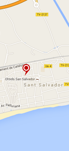 отель Сан Сальвадор три звезды на карте Испании