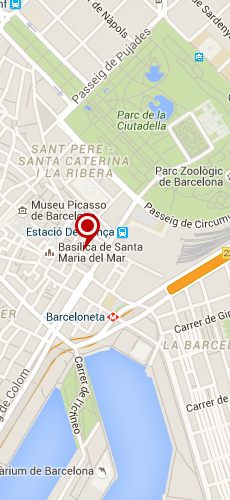 отель Санта Марта Барселона две звезды на карте Испании