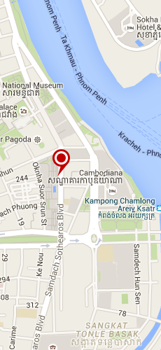 отель Ленд Скейп Хотел четыре звезды на карте Камбоджи
