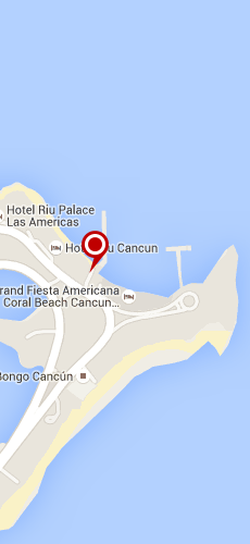 отель Фьеста Американа Гранд Корал Бич Канкун пять звезд на карте Мексики