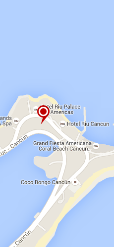 отель Риу Канкун пять звезд на карте Мексики