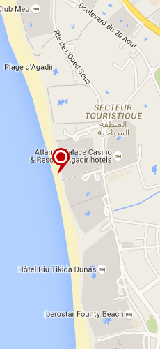 отель Атлас Амадил четыре звезды на карте Марокко