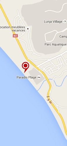 отель Парадайс Пляж четыре звезды на карте Марокко