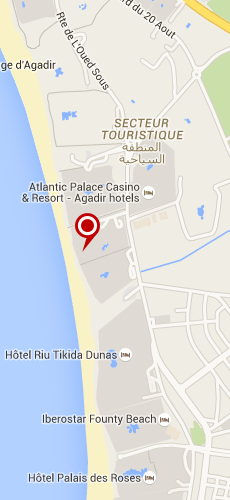 отель Риу Тикида Бич четыре звезды на карте Марокко