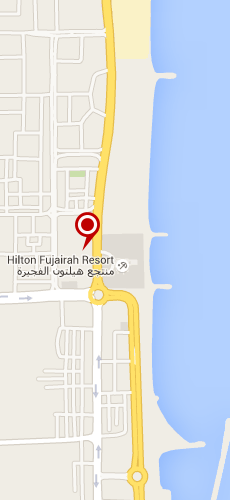 отель Хилтон Фуджейра пять звезд на карте ОАЭ