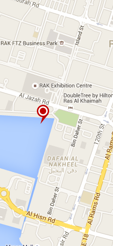 отель Хилтон Рас Аль Хайма Хотел пять звезд на карте ОАЭ