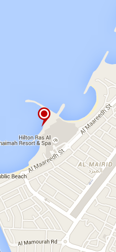 отель Хилтон Рас Аль Хайма Резорт энд СПА пять звезд на карте ОАЭ